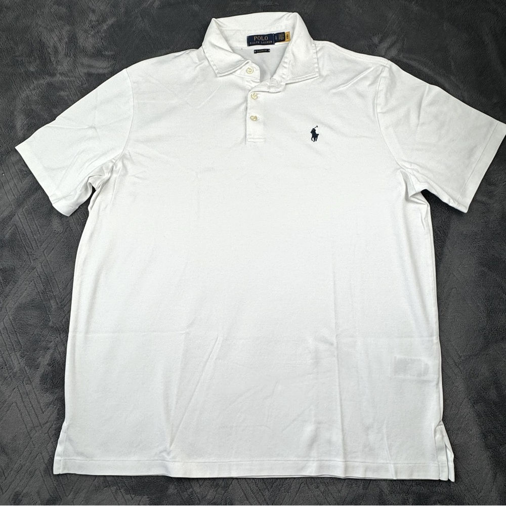 Polo Ralph Lauren Classic Fit White Short Sleeve polo shirt. Size L.
